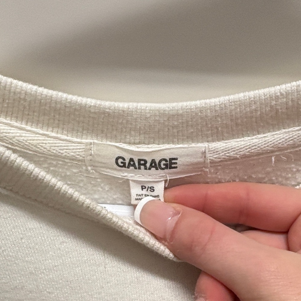 Garage Cream Sweatshirt - Picture 2 of 3